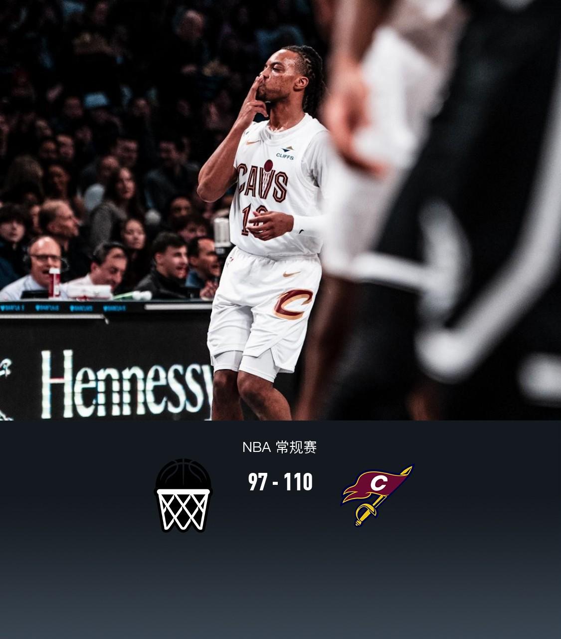 篮网客场逆转骑士取得连胜